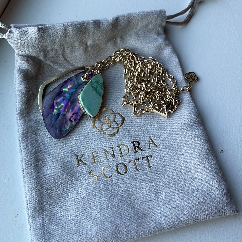 Lovely purple, blue and green toned necklace